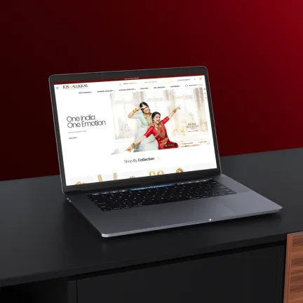 Custom website designed for jos alukkas