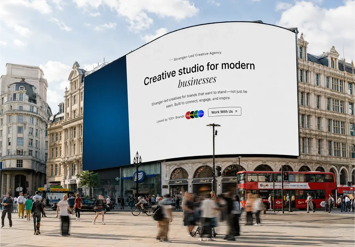 A visually immersive digital platform for a creative advertising agency, showcasing powerful storytelling, commercials, digital campaigns, and visual experiences.